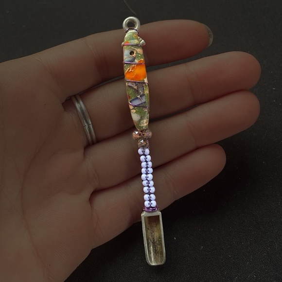 Handmade Stone Snuff Spoon - Picture 1 of 1